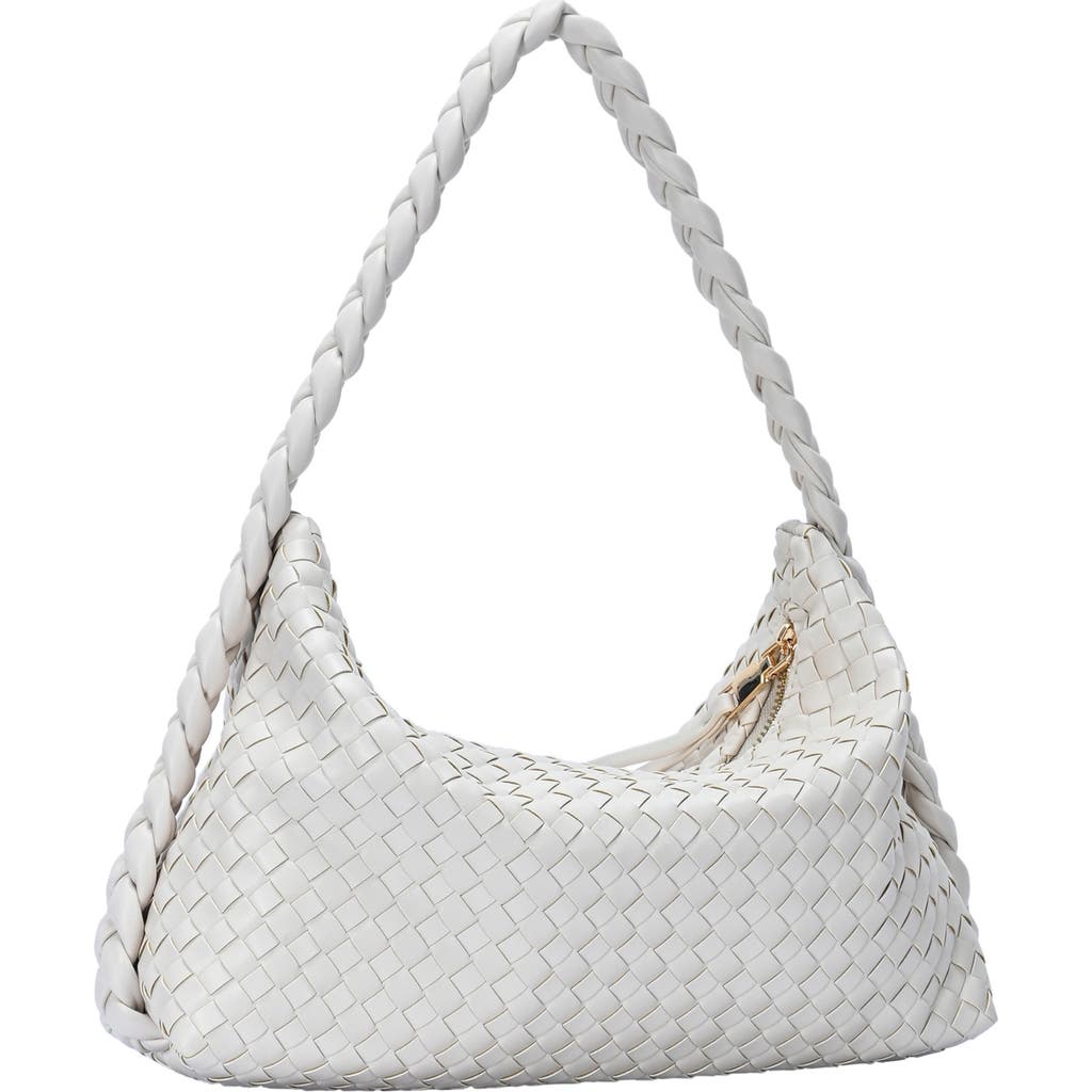 Antik Kraft Woven Hobo Bag In Bone