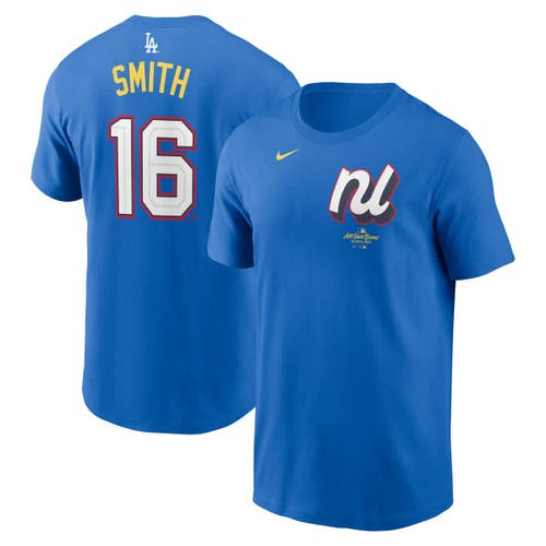 Nike Men's Will Smith Royal National League 2025 All-star Edition Name Number T-shirt In Blue