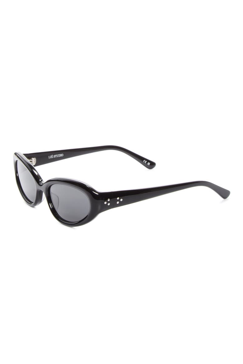 51mm Robyn Cat Eye Sunglasses, Alternate, color, BLACK