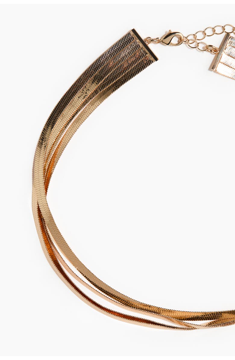 H&M Four-strand necklace, Alternate, color, Gold-Colored