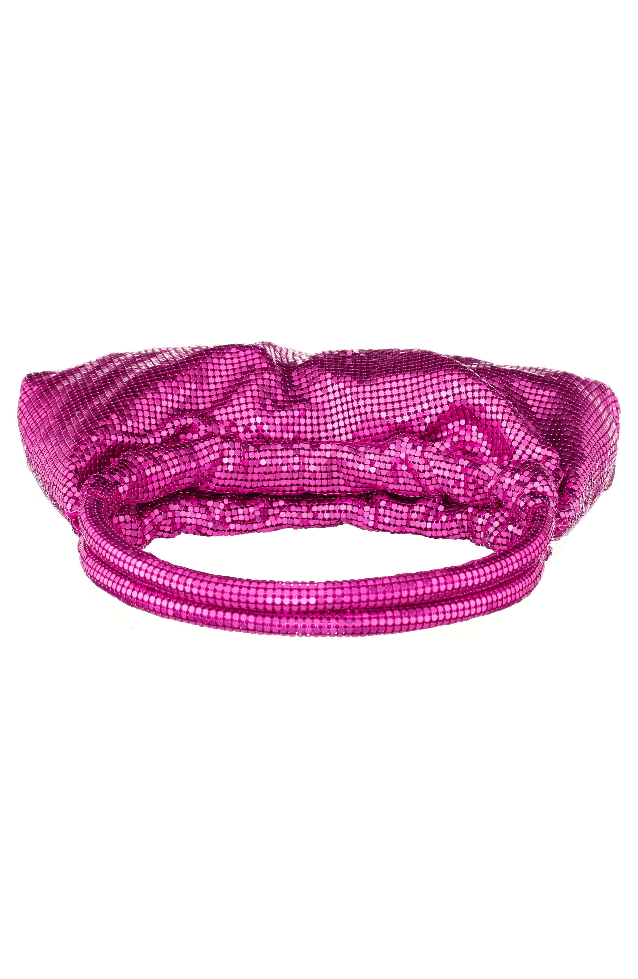 Nina Joyce Mesh Top Handle Bag, Alternate, color, Parfait Pink