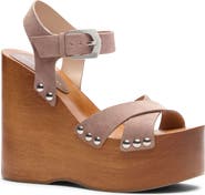 Stuart Weitzman Kate Clog Wedge Sandal