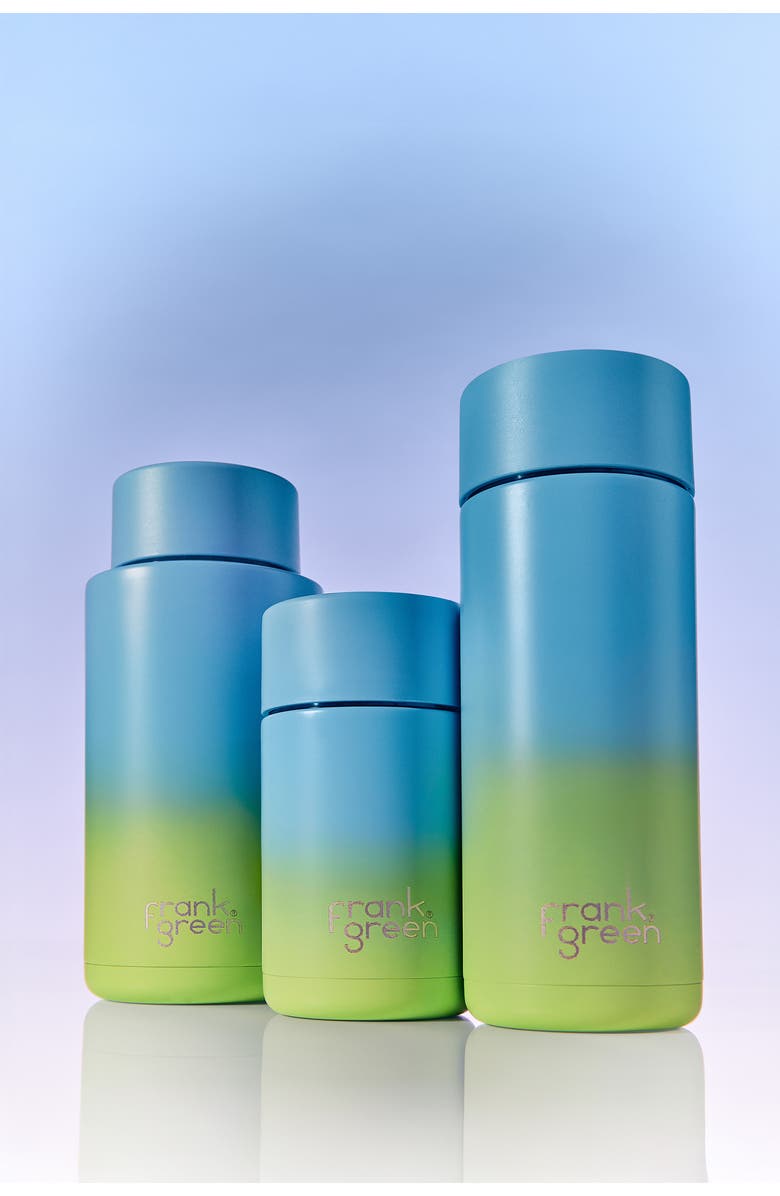 frank green 34-Ounce Water Bottle, Alternate, color, Sky Blue / Pistachio