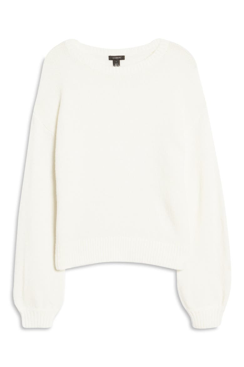 Cozy Crewneck Sweater, Alternate, color, IVORY CLOUD