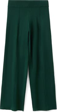 MANGO Seamed Knit Straight Leg Pants