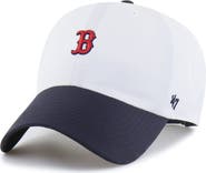 '47 Men's '47 White/Navy Boston Red Sox Vista Mini Clean Up brrr° Adjustable Hat