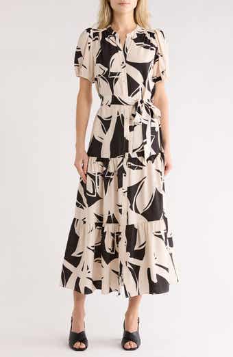 Halogen® Print Belted Maxi Dress