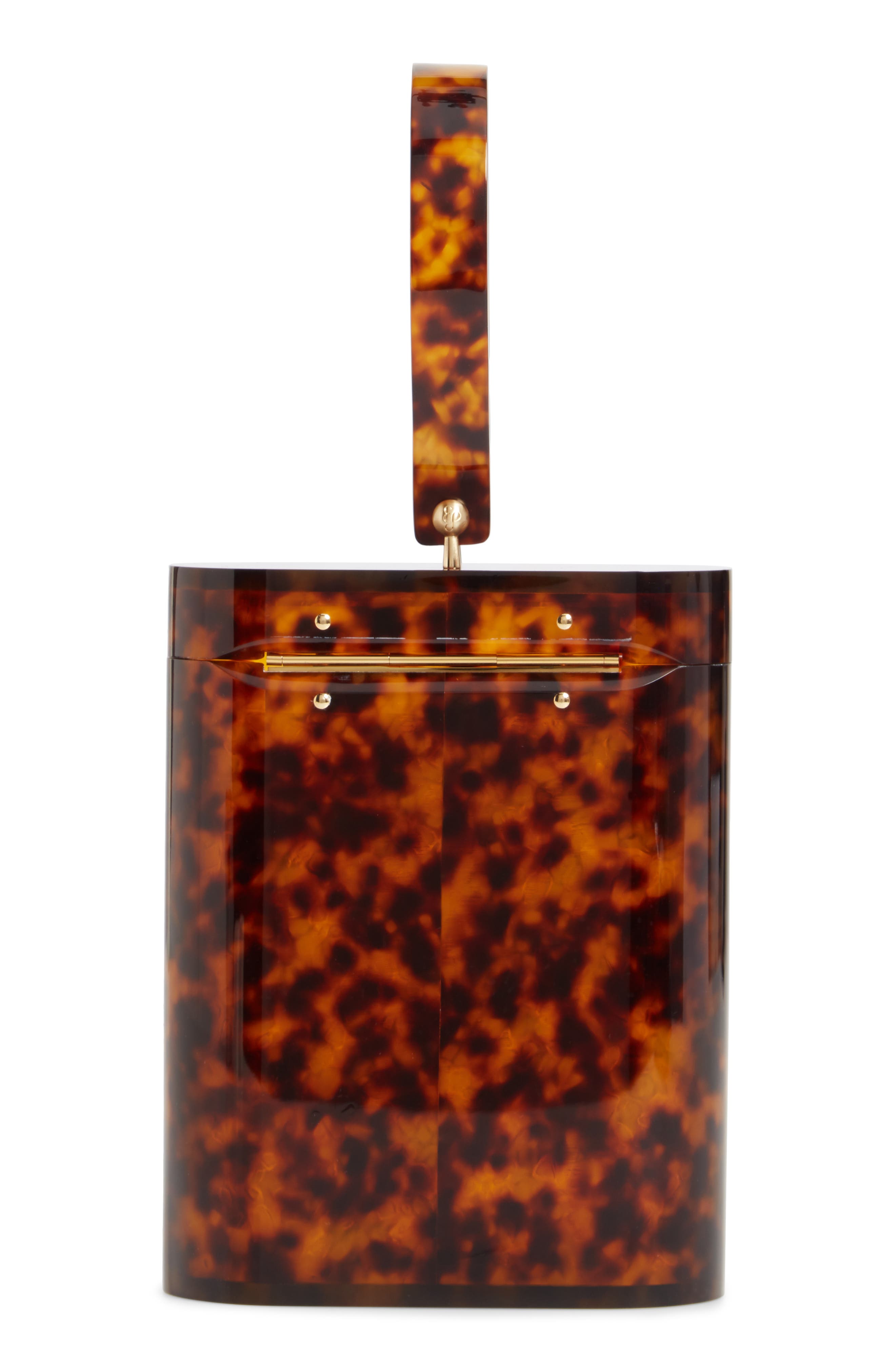 Edie Parker Oval Acrylic Bucket Bag, Alternate, color, 