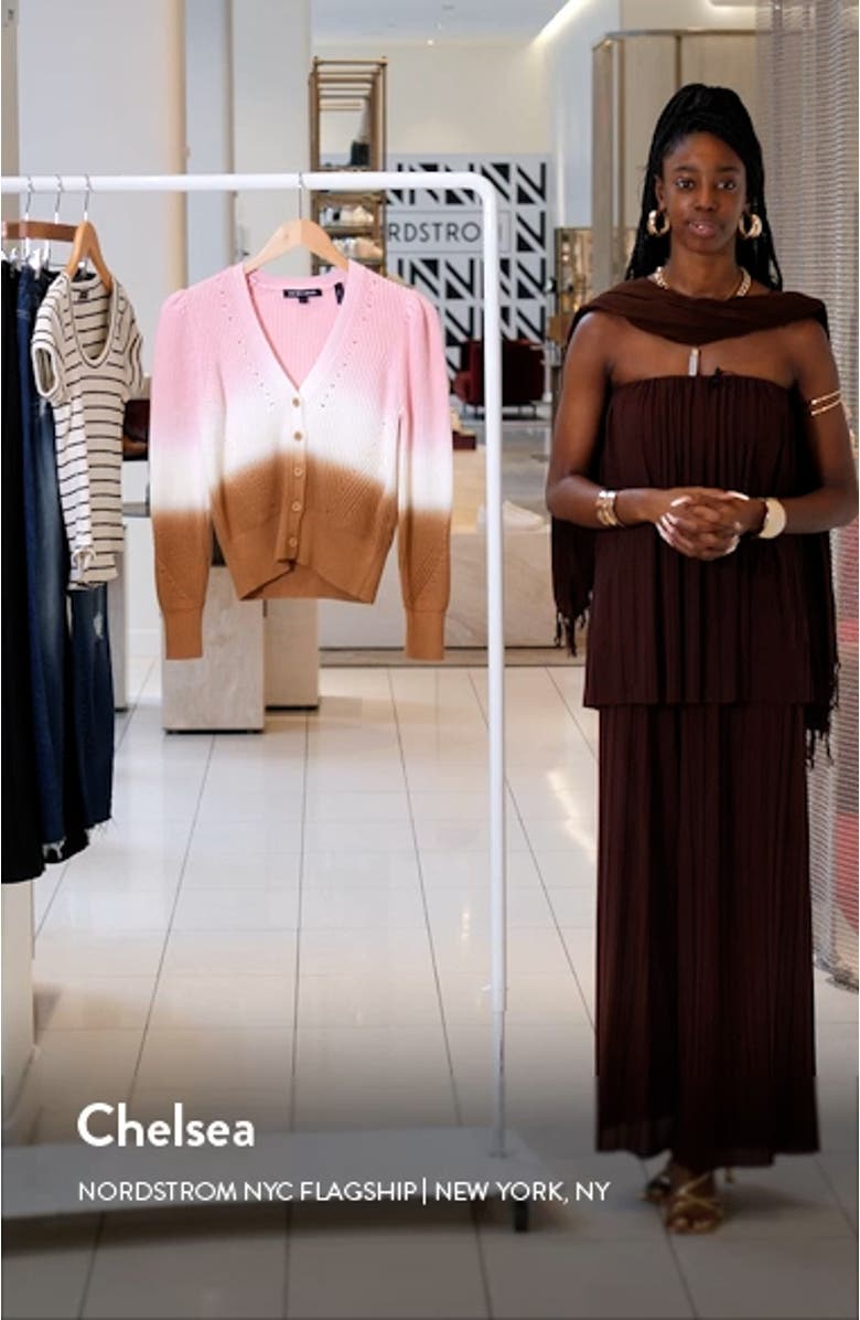 Parula Dip Dye Cotton Cardigan, sales video thumbnail