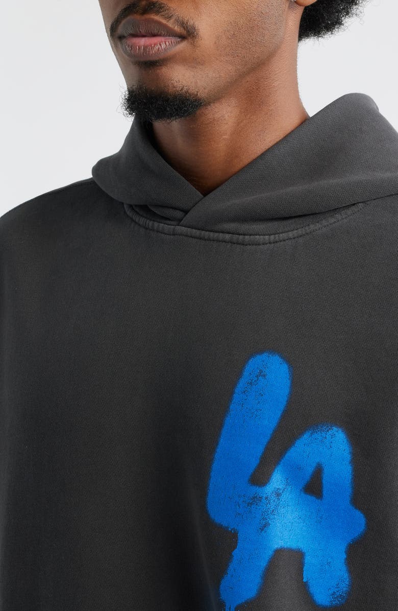SANTO STUDIO x Blake Snell LA Spray Graphic Hoodie, Alternate, color, Black