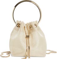 Jimmy Choo Bon Bon Metallic Mesh Top Handle Bag