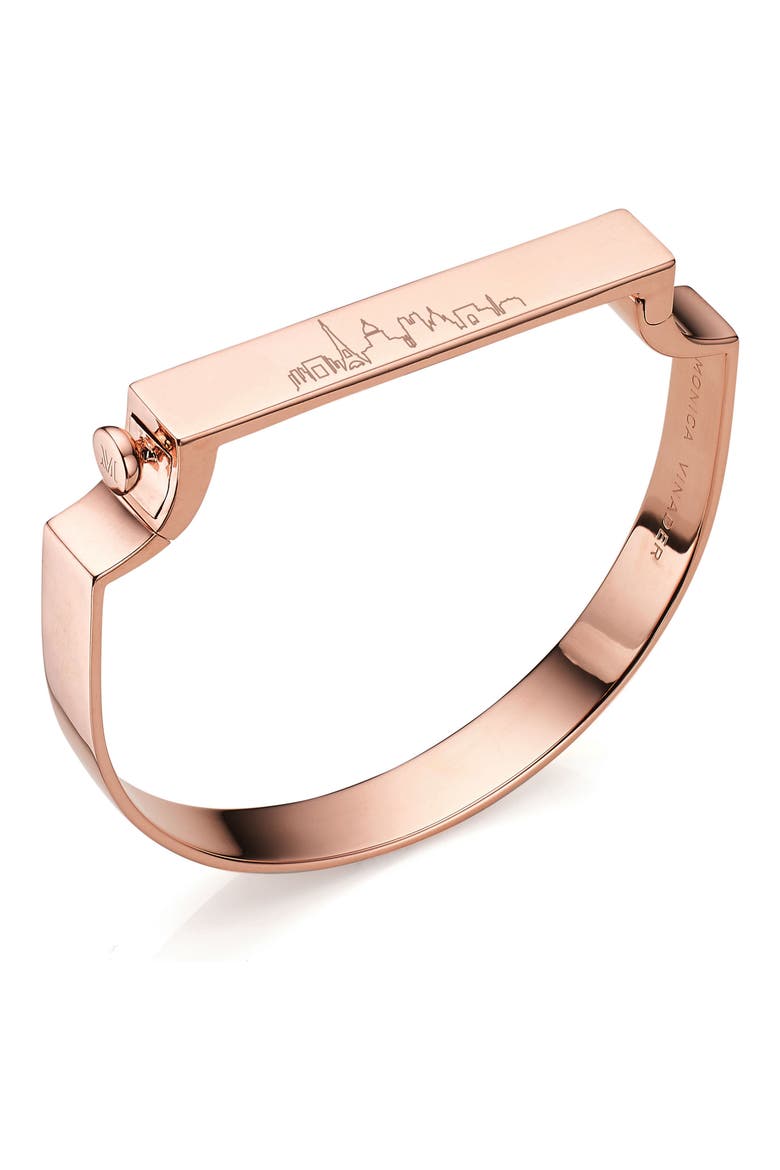 Signature Bangle, Alternate, color, ROSE GOLD