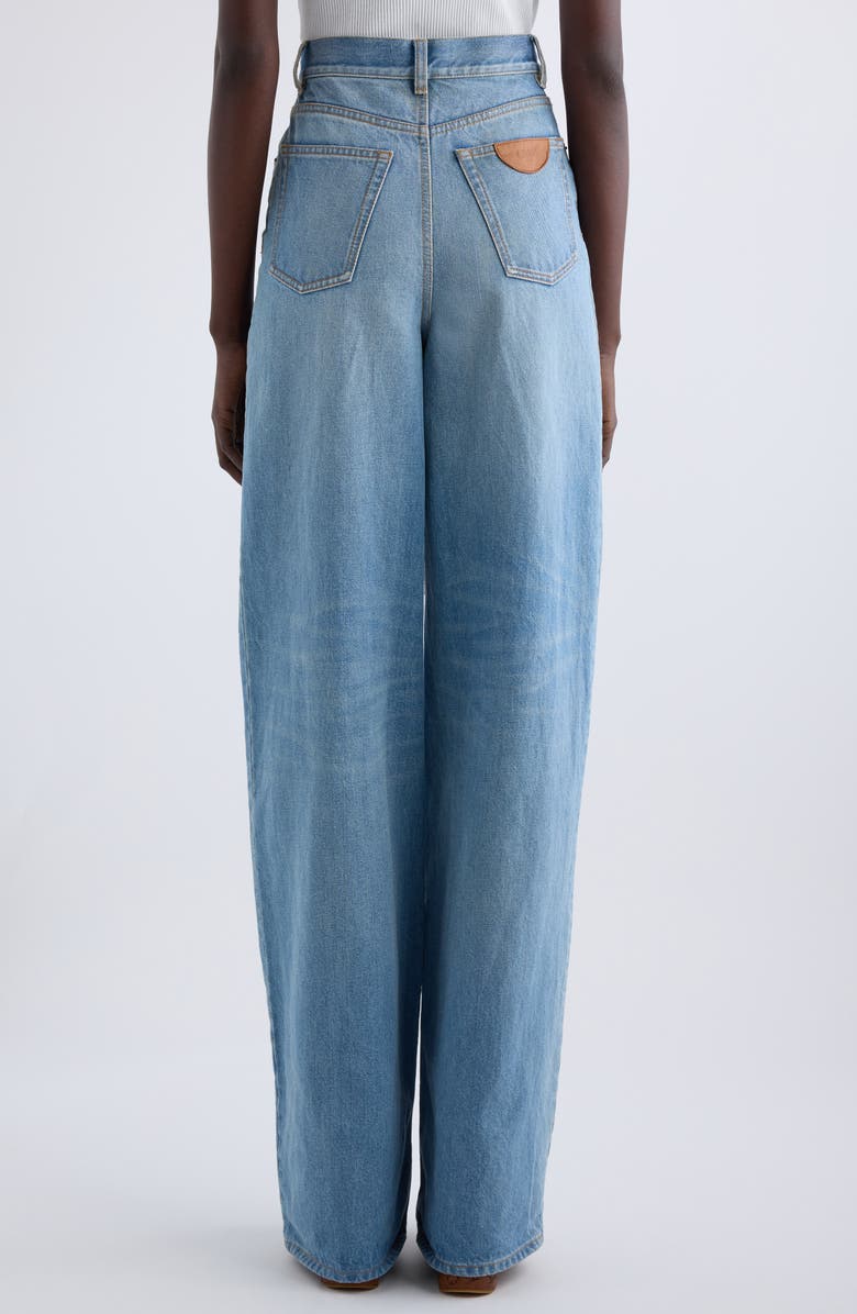 Chloé High Waist Wide Leg Jeans, Alternate, color,