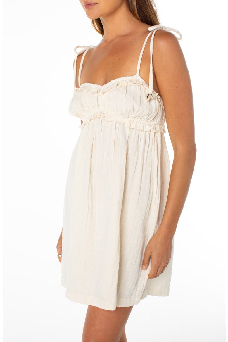 Island Reverie Babydoll Minidress, Alternate, color, PARCHMENT