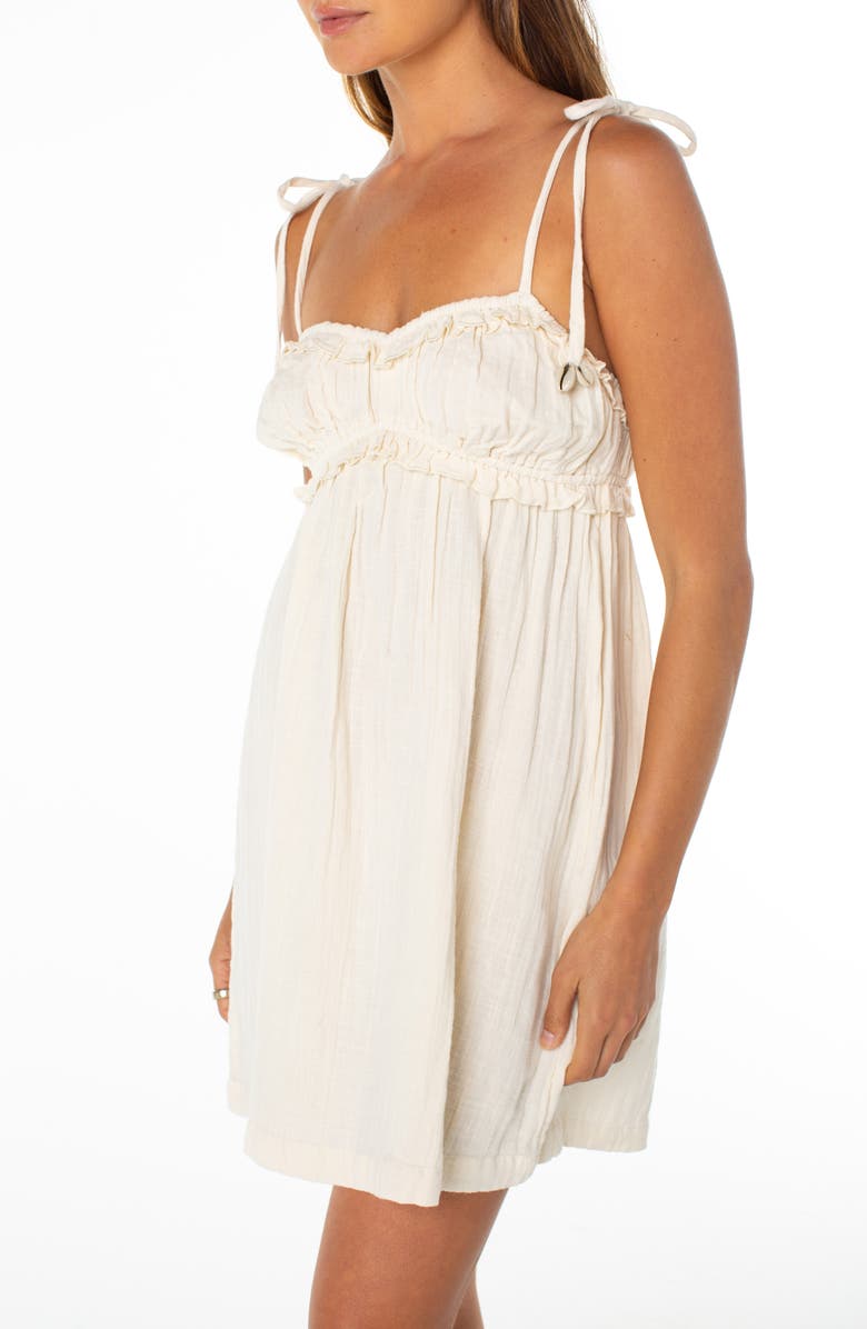 Roxy Island Reverie Babydoll Minidress, Alternate, color, Parchment