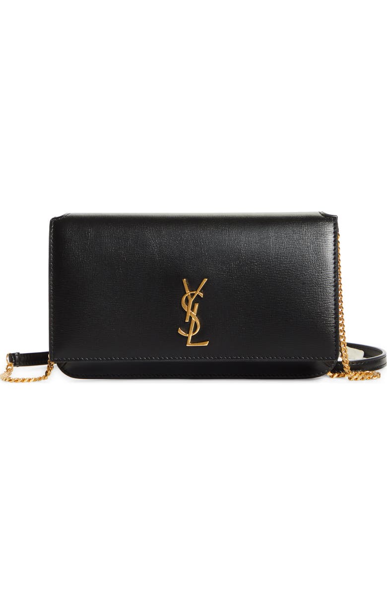 Saint Laurent Monogram Phone Shoulder Bag, Main, color,
