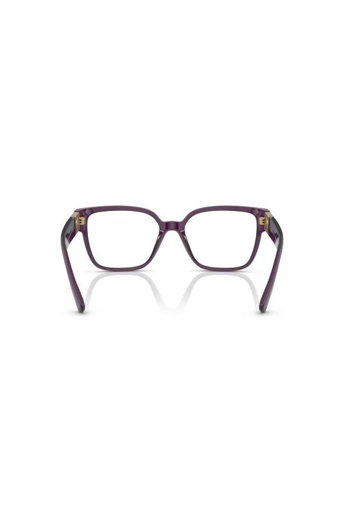 Versace 54mm Square Optical Glasses In Blue