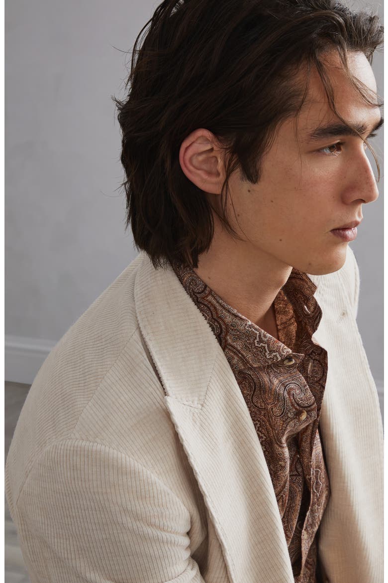 Uconstructed blazer, Alternate, color, Beige
