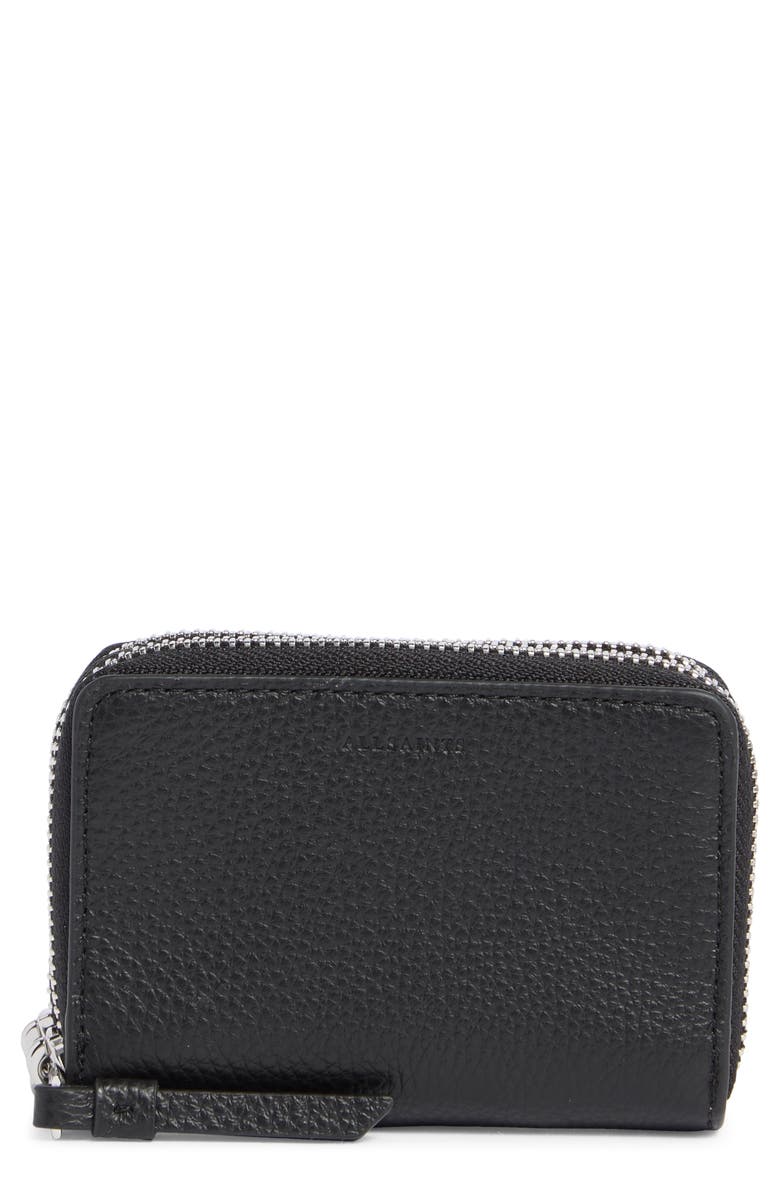AllSaints Fetch Card Wallet, Main, color, Black