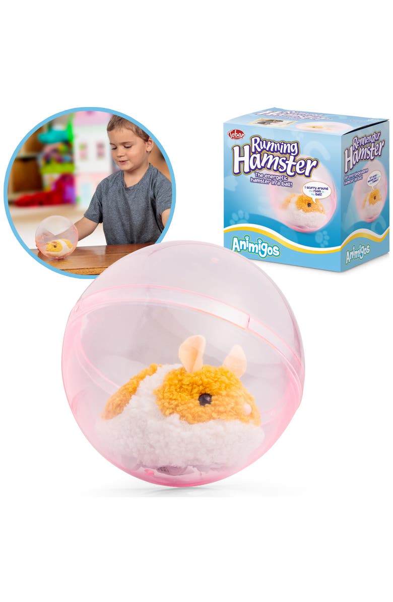 Tobar Animigos Running Hamster Plush, Lifelike Running Action, Kids 3+, Alternate, color,