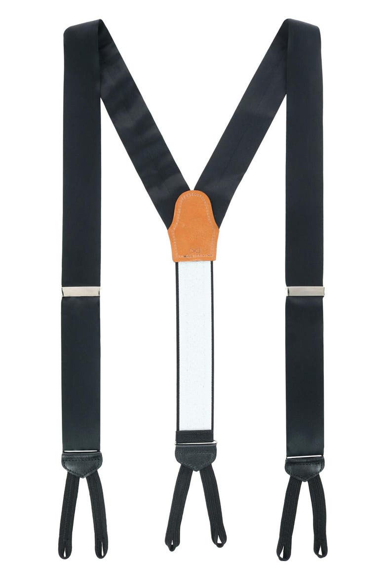 Sutton Silk Suspenders, Main, color, BLACK