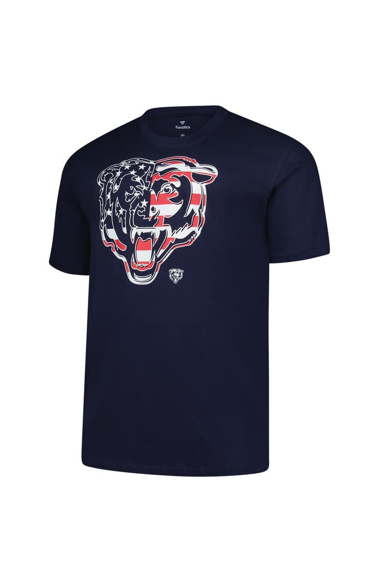 FANATICS Men's Fanatics  Navy Chicago Bears Big & Tall Americana T-Shirt, Alternate, color, 