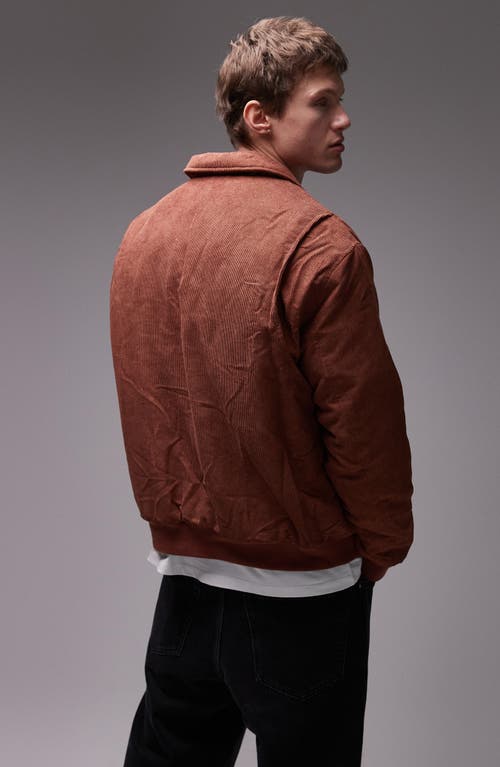 TOPMAN TOPMAN CODUROY BOMBER JACKET 