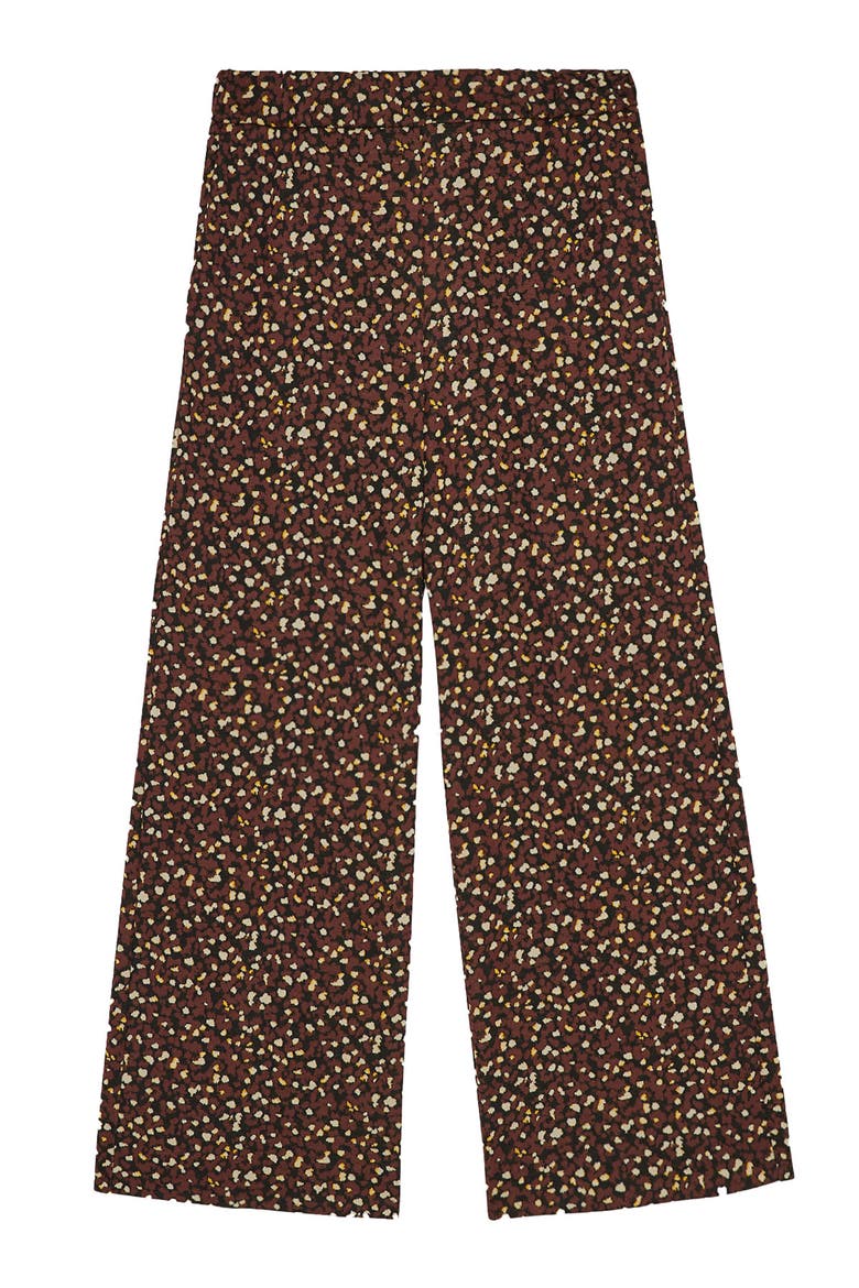 Soft Palazzo Pants, Alternate, color, Brown