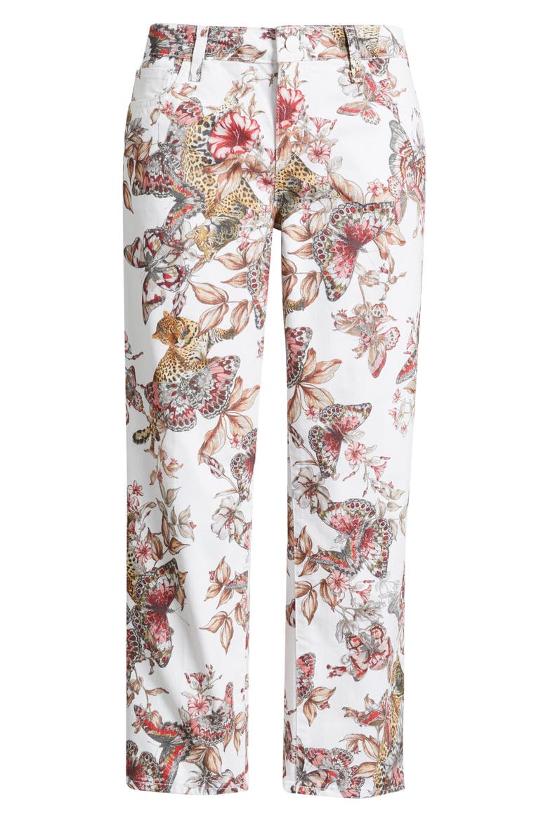 Blaine Crop Stovepipe Jeans, Alternate, color, BUTTERFLY JUNGLE