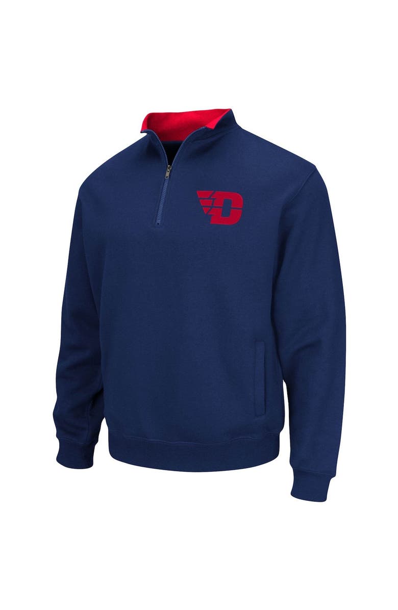 COLOSSEUM Men's Colosseum Navy Dayton Flyers Tortugas Logo Quarter-Zip Jacket, Alternate, color, Navy