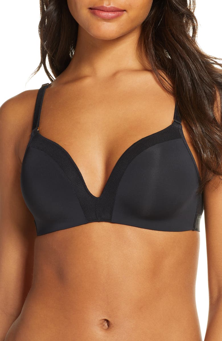LIVELY The Mesh Trim No-Wire Bra, Main, color,