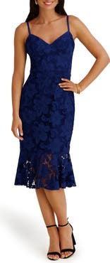 Siena Lace Body-Con Midi Dress