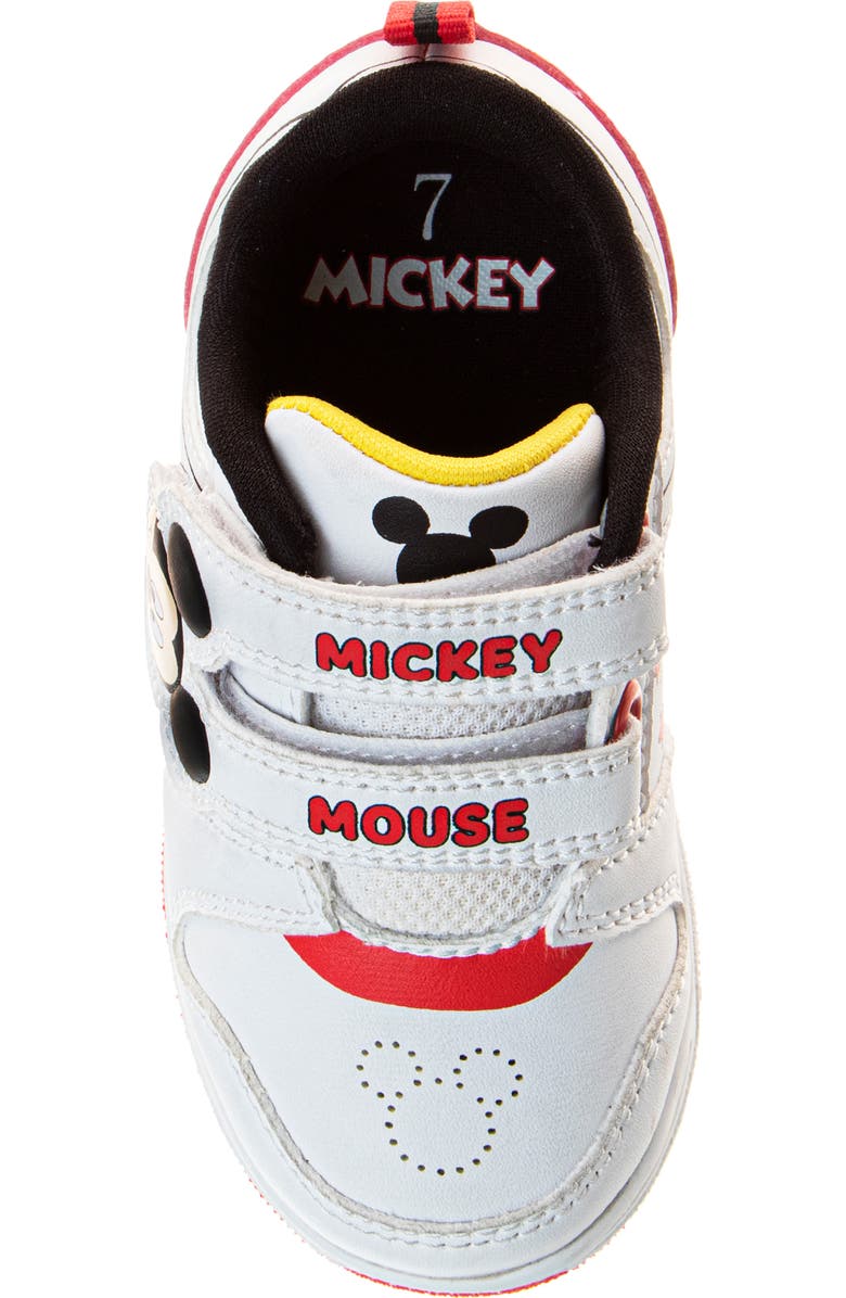JOSMO Kids' Mickey Mouse Sneaker, Alternate, color, White/Red