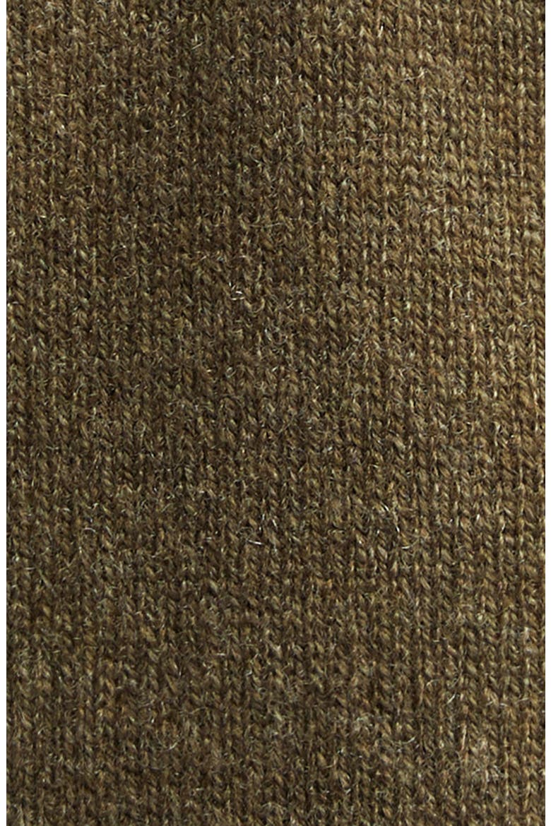 Deep V-Neck Cashmere Sweater, Alternate, color, KHAKI MILITAIRE