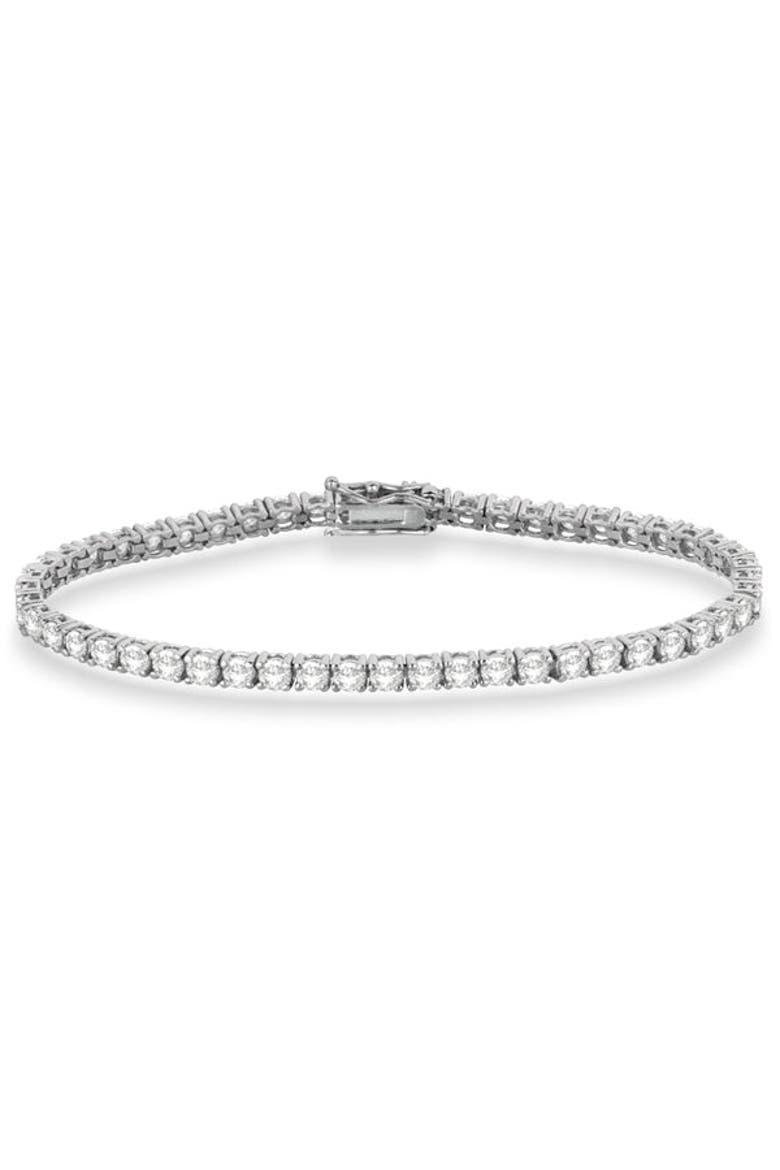 Eternity Lab Diamond Tennis Bracelet 14k, Main, color, White Gold