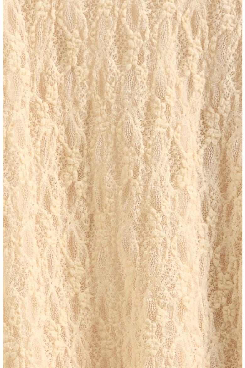 Kids' Asymmetric Lace Skirt, Alternate, color, BEIGE ANGORA