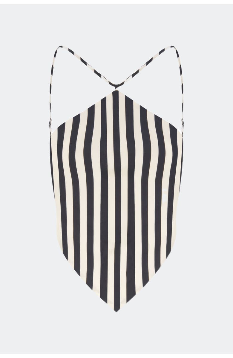 SIMONMILLER Kit Poplin Tie Top, Main, color, Black/White Stripe