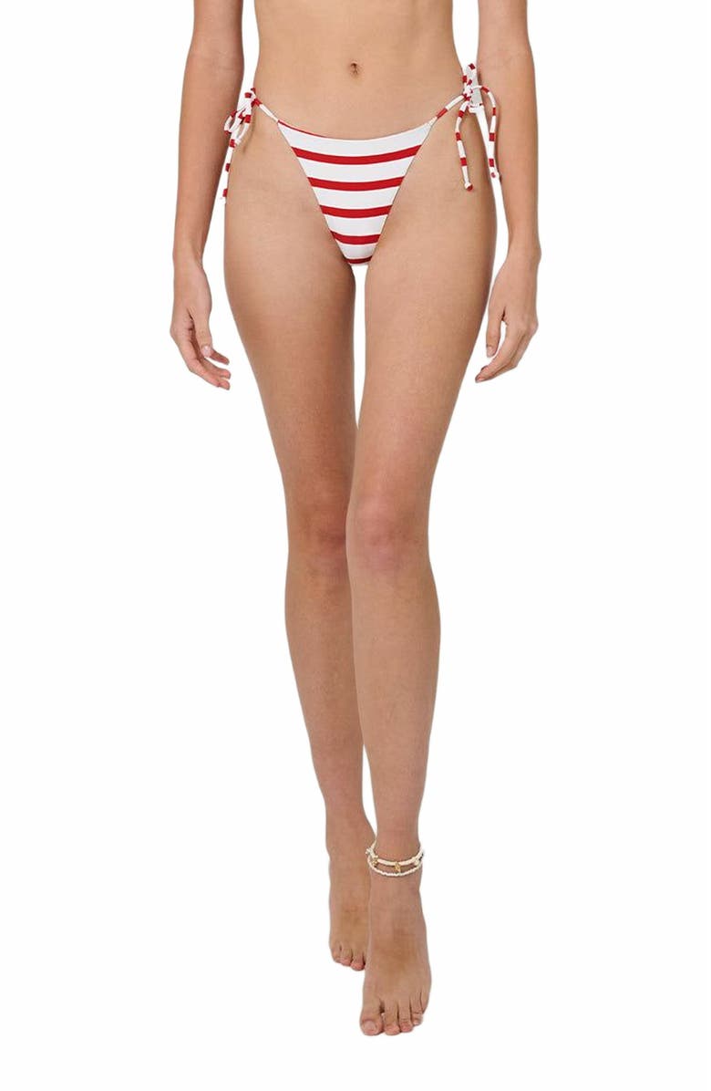 WeWoreWhat Tie Bottom, Alternate, color, Off Wht/True Rd