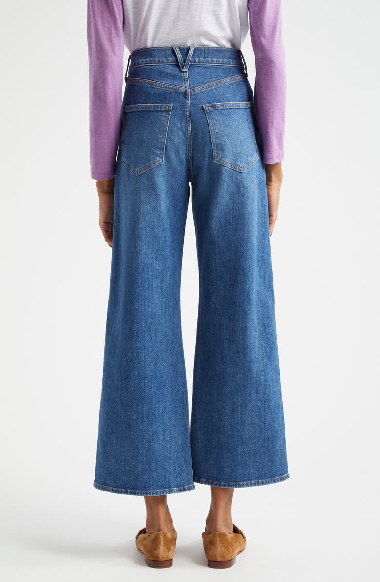 Veronica Beard Taylor High Waist Crop Wide Leg Jeans, Alternate, color, Serendipity