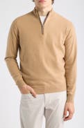 Peter Millar Crown Crafted Artisan Flex Cashmere Blend Quarter Zip Sweater