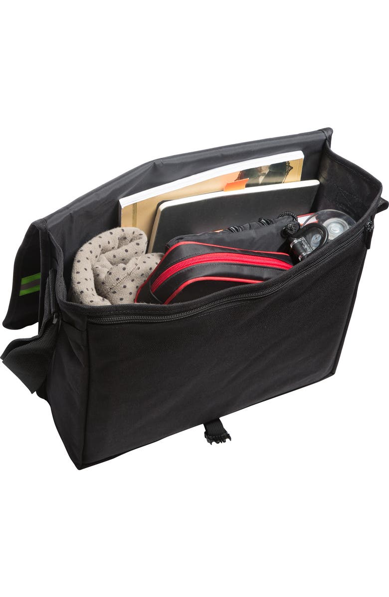 Manhattan Portage Reflective DJ Bag, Alternate, color, Black