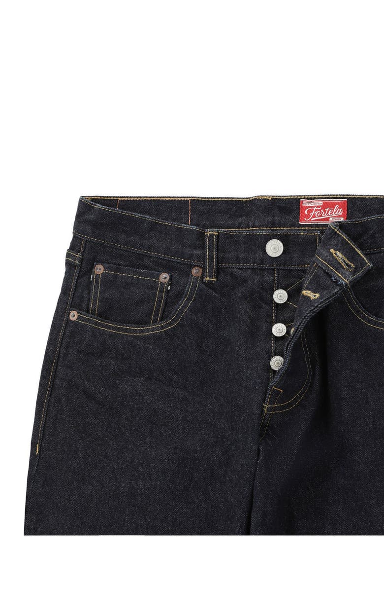 Fortela JohnJap Japan Selvedge 5 Pocket Regular Fit Denim Pants, Alternate, color, Indigo