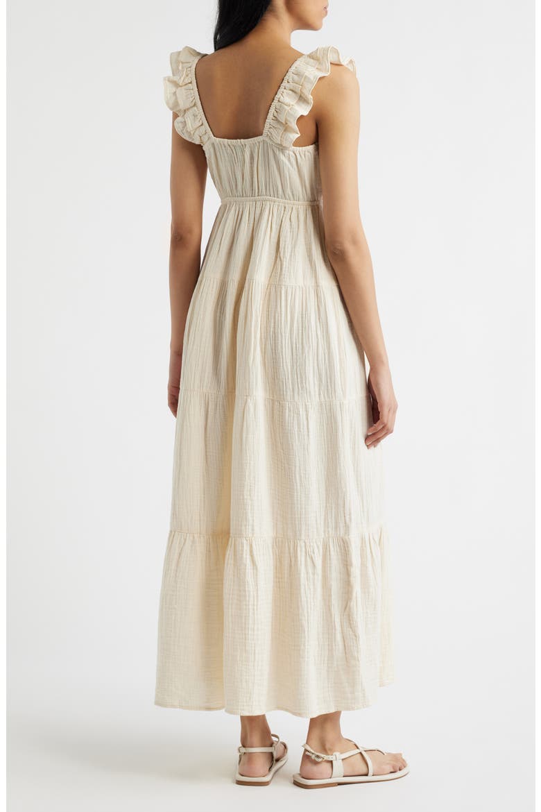 Empire Waist Maxi Dress, Alternate, color, PEARL