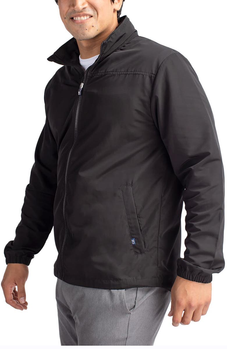 Cutter & Buck Charter Full Zip Jacket, Alternate, color, Black