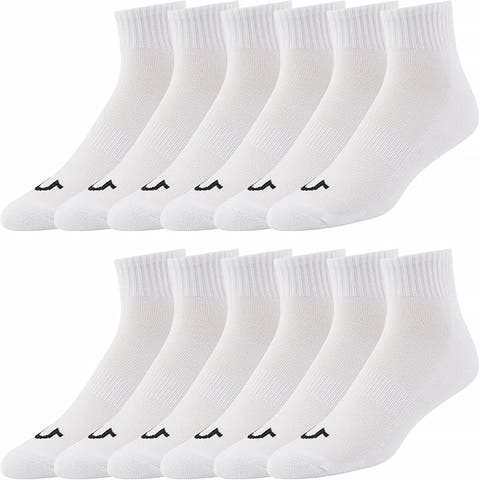 12 Pairs Quarter Premium Athletic Ankle Socks