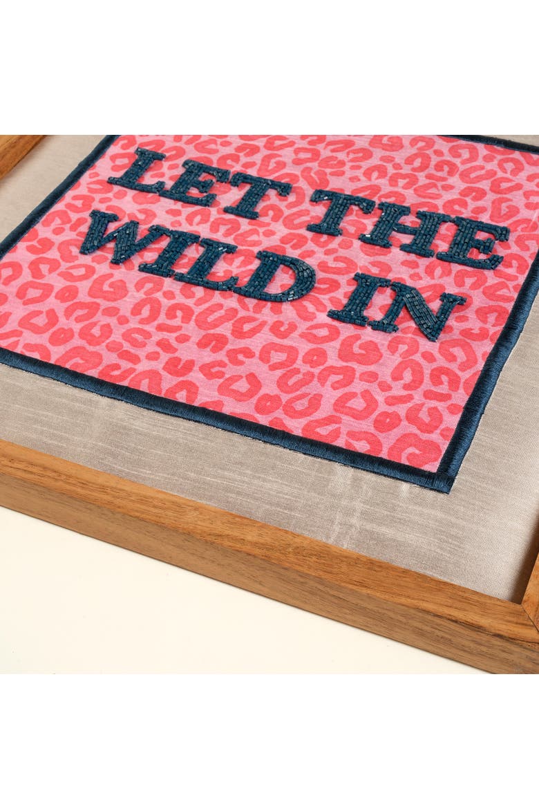 Dadri Ltw Handmade Beaded Wooden Decorative Artisan Table, Alternate, color, Pink