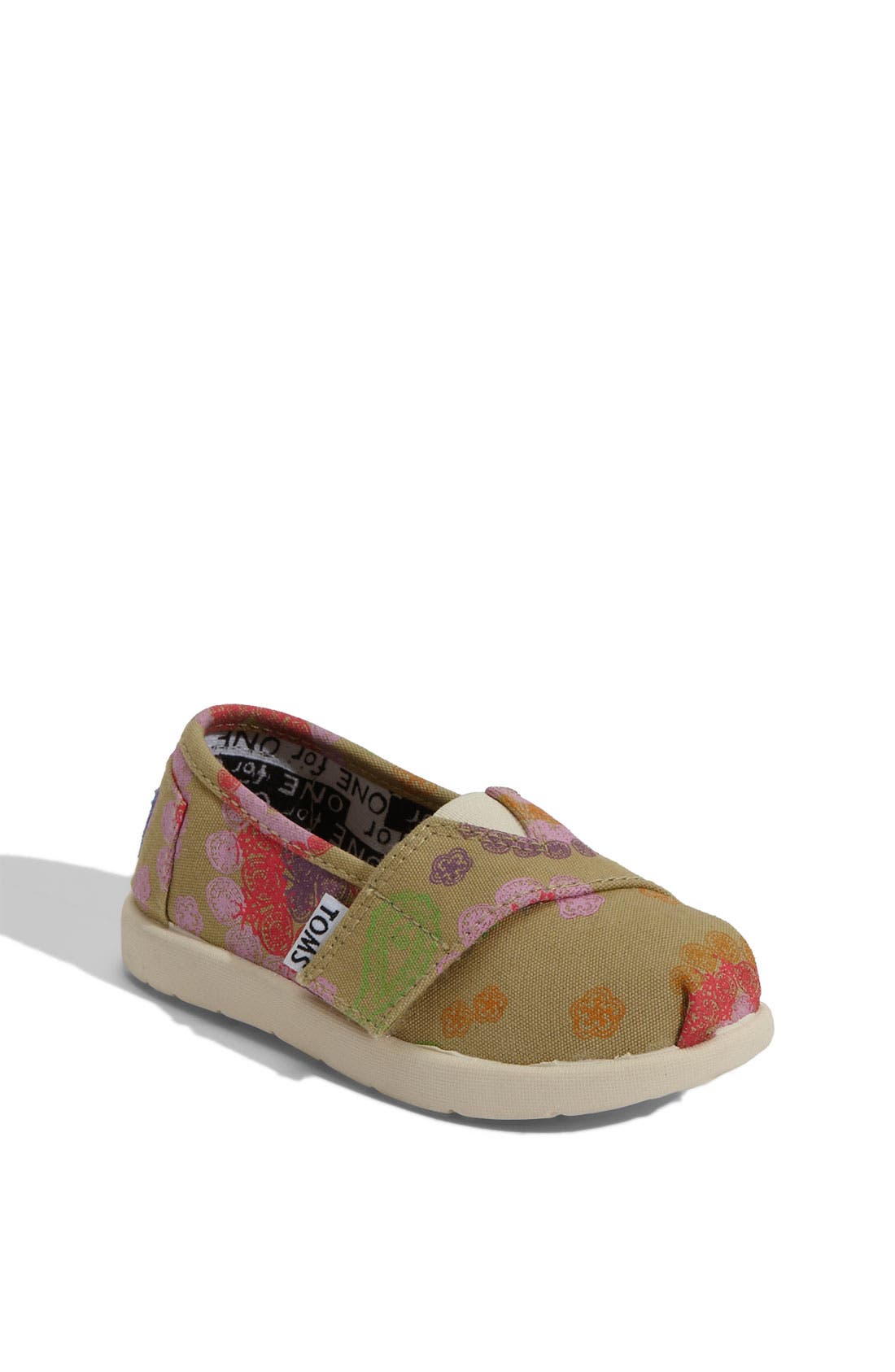 TOMS Disney, It's a Small World by TOMS 'Classic' Slip-On, Main, color, 