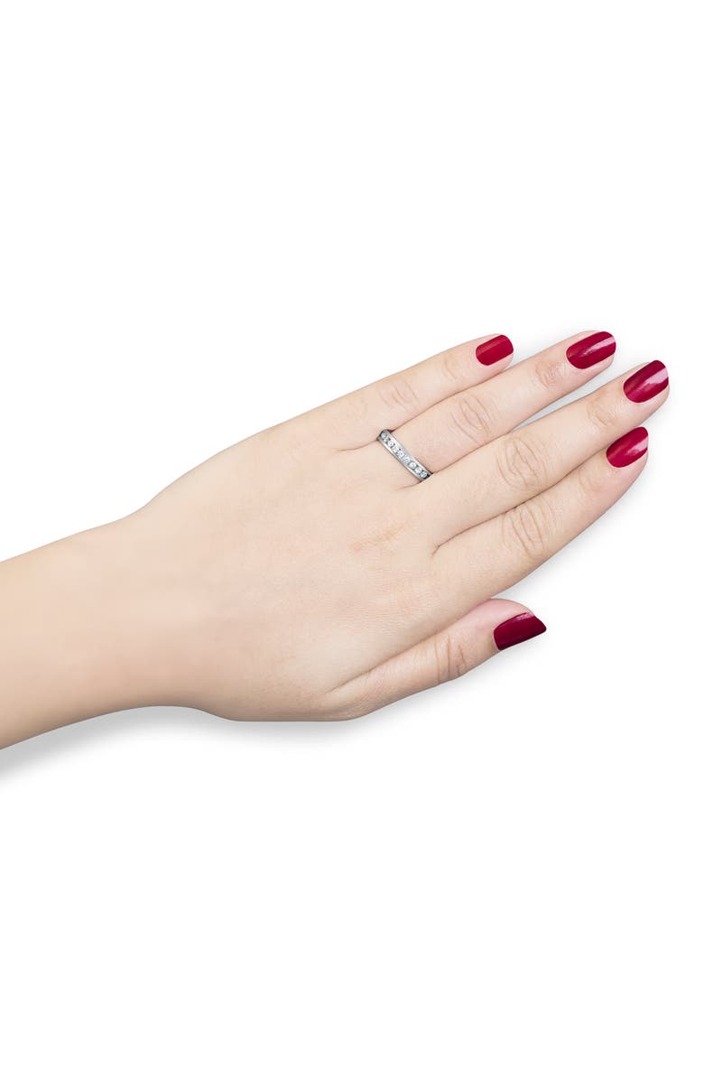 Haus of Brilliance IGI Certified 18K Gold 1/2Ctw Diamond Eternity Wedding Band Ring, Alternate, color, White Gold