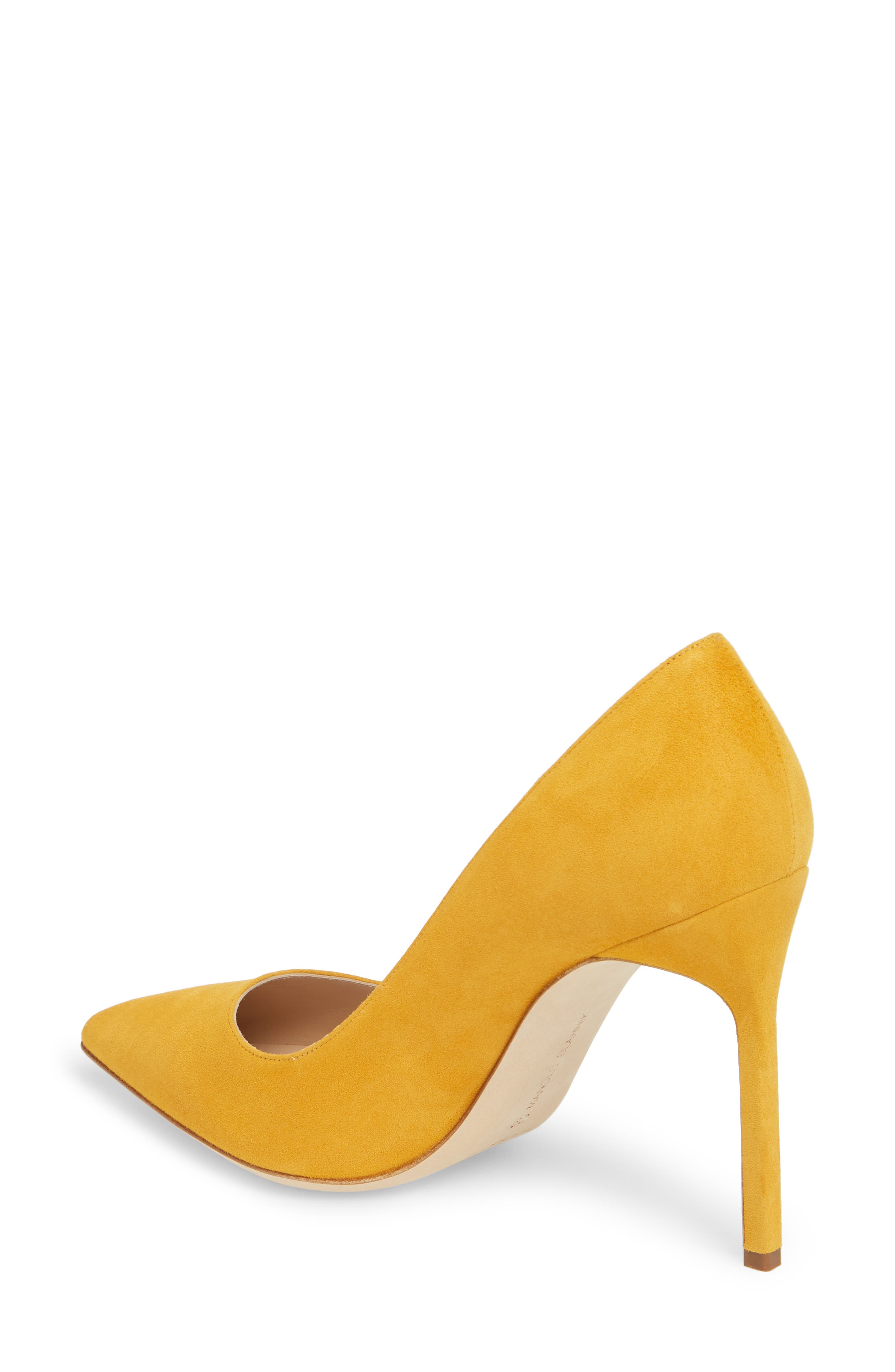 BB Pointed Toe Pump, Alternate, color, ARBOR YELLOW