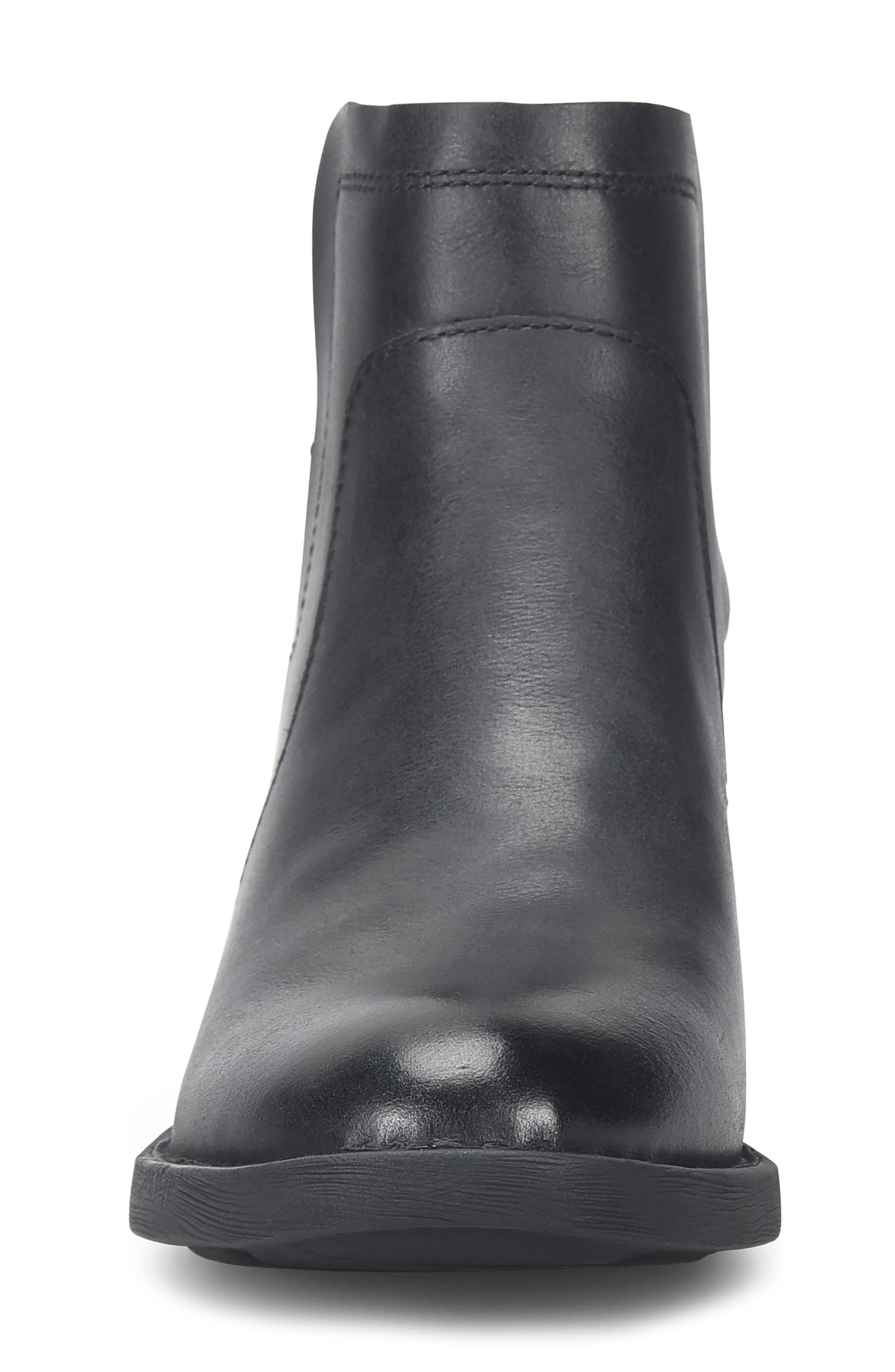 Børn Reece Bootie, Alternate, color, Black Leather